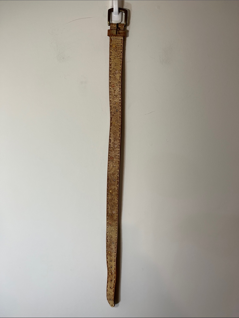 Fossil vintage floral belt